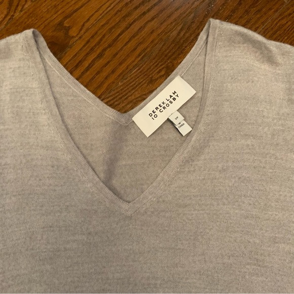 Derek Lam 10 Crosby Cropped V Sweater - Picture 2 of 9